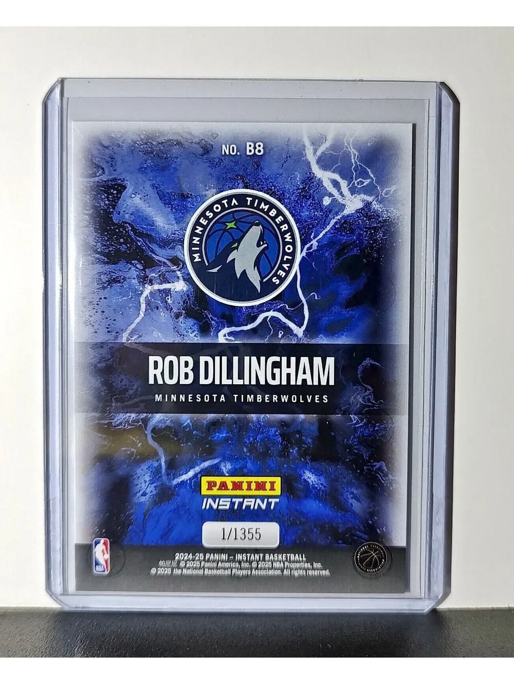 Rob Dillingham Rookie 2024-25 Panini NBA #8 Breakaway Card Timberwolves 1/1355